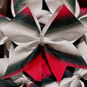 Custom Sublimated Cheer Bow - you choose custom colors - team discounts available