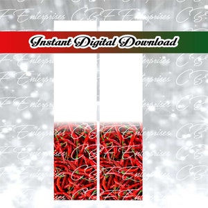 Chilis Cheer Bow Sublimation Graphic Digital Download