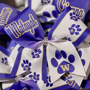 Custom Softball Bow Personalized - you choose custom colors - TEAM DISCOUNTS