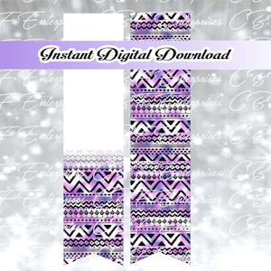 Purple Aztec Cheer Bow Sublimation Graphic Digital Download