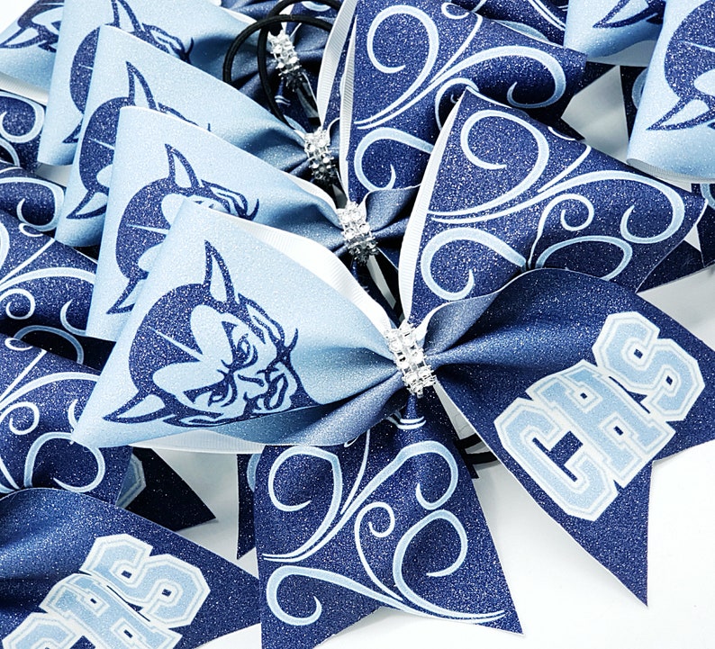 Custom Ombre Sublimated Cheer Bow - You Choose Custom Colors - TEAM ...