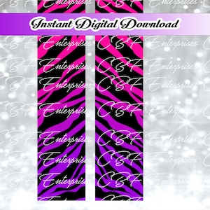 Zebra Stripes  Cheer Bow Sublimation Graphic Digital Download