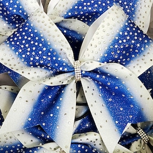 オンブレグリッター＆ラインストーンチアリボン - チームカラーでデザイン - チーム割引あり