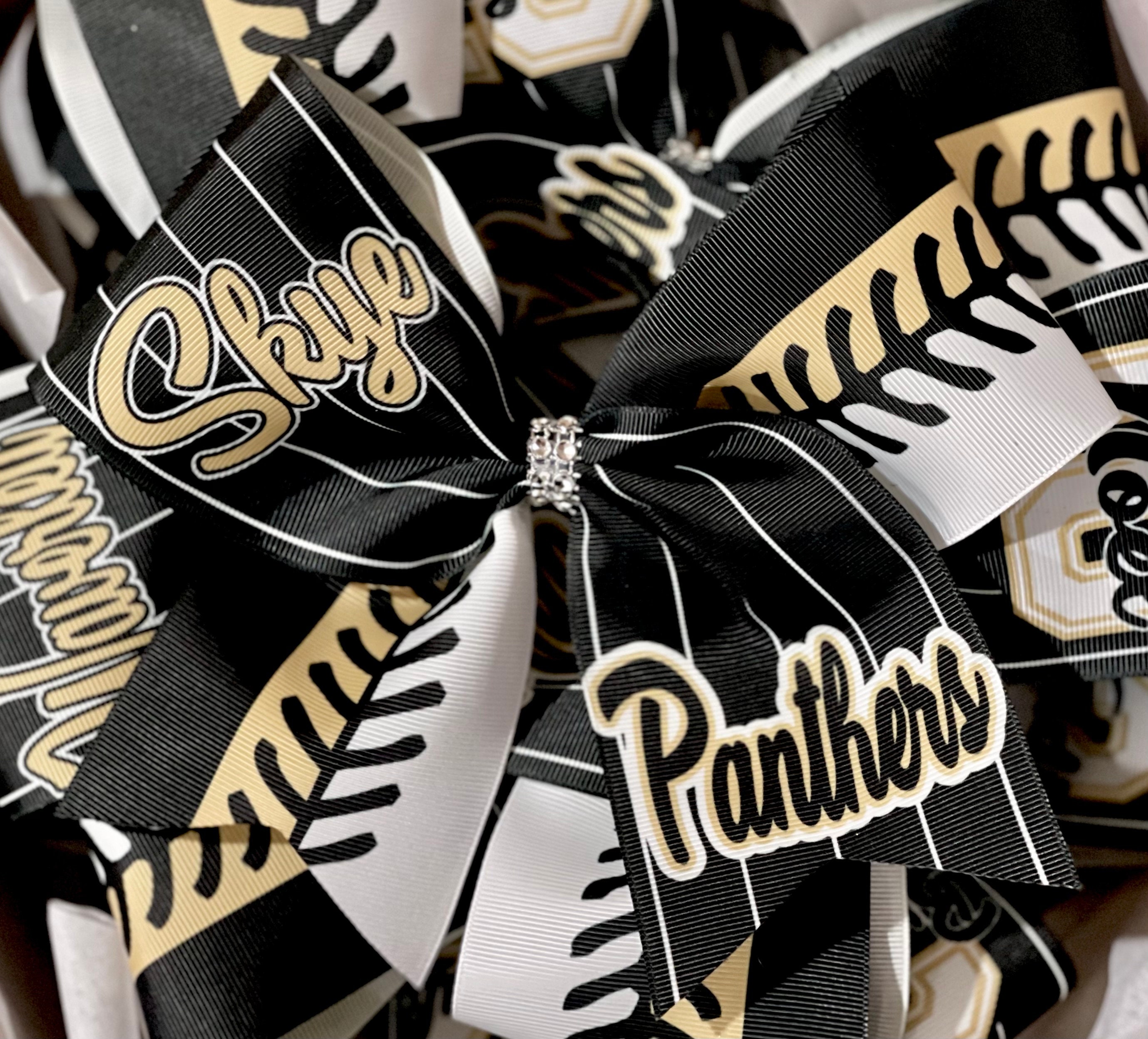TEAM DISCOUNTS AVAILABLE - Custom Softball Bow Personalized - designed with your team logo, colors and name -