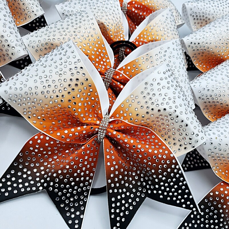Rhinestone Cheer Bow - Etsy