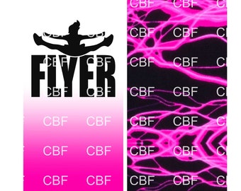 Flyer Because Cheer Bow Graphic Digital Download