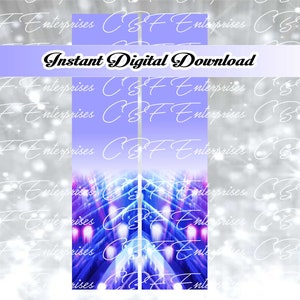 Purple Abstract Cheer Bow Sublimation Graphic Digital Download