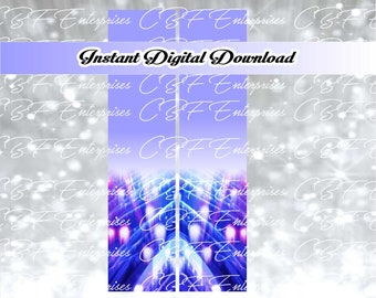 Paarse abstracte Cheer Bow sublimatie grafische digitale download