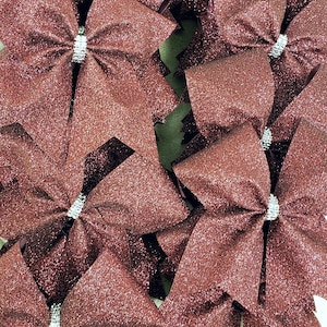 Custom Solid Glitter Cheer Bow - TEAM DISCOUNTS AVAILABLE