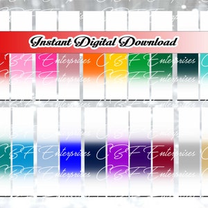 20 Color Bundle - center out Ombre -  Cheer Bow Graphic Digital Download