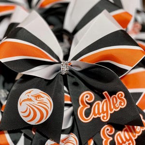 Custom Sublimated Crown Cheer Bow - you choose custom colors - TEAM DISCOUNTS