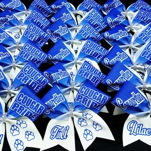 Custom Team Pride Sublimated Cheer Bow - you choose custom colors - team discounts available