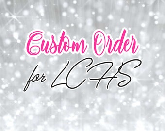 Custom "LCHS" Ombre Ribbon Cheer Bow