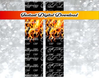 Loop Flames Cheer Bow Graphic Digital Download File