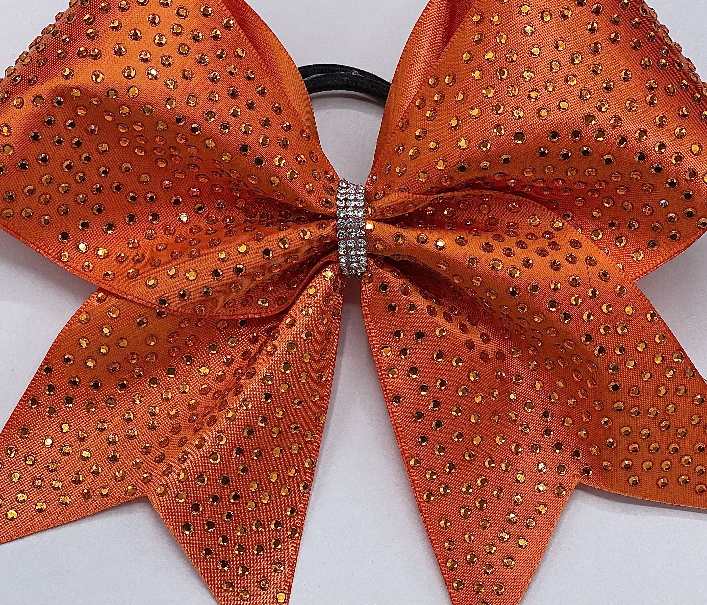 Yosca Gunmetal and Orange Rhinestone Bow Barette il_fullxfull.5579544694_4arp.jpg main image 4
