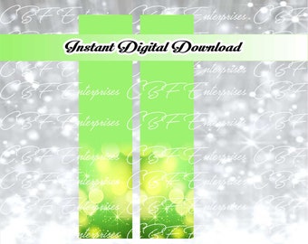 Lime Abstrakte Cheer Bow Sublimationsgrafik Digitaler Download