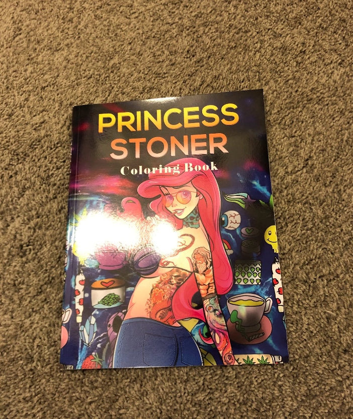 Princess Stoner Coloring Book: Psychedelic Coloring Book for