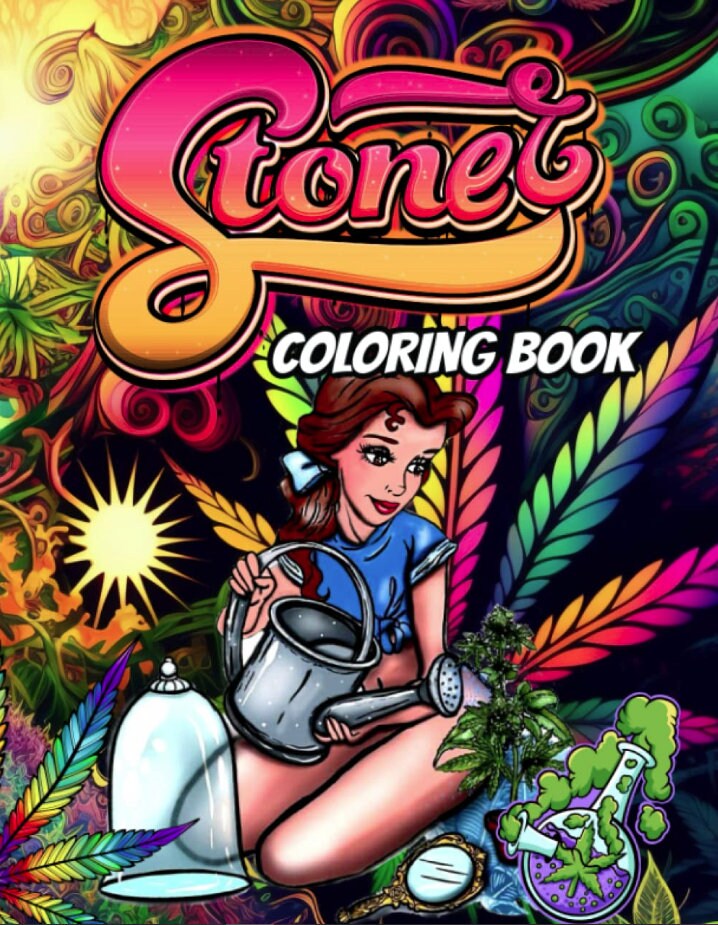 Princess Stoner Coloring Book: Anti Stress Funny Weed Coloring