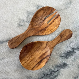 Teak Wooden Salad Server Set
