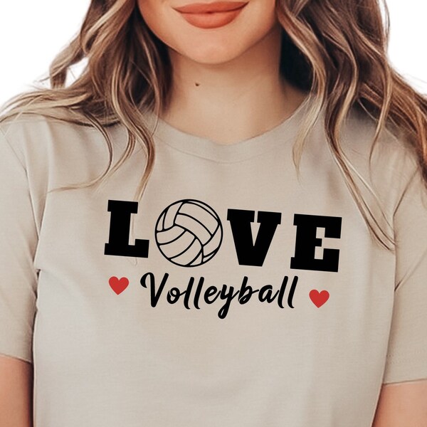 Love Volleyball Shirt, Volleyball Game Day Shirt, Unisex Crewneck Shirt for Volleyball Lover, Volleyball Team Shirt, Sport Shirt, N333