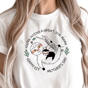 You're Doing a Great Job Mama Shirt, Mothers Day Gif, Mama Life Shirt, Custom Crewneck Shirt for Mama , Blessed Mama Shirt, N697 image 1