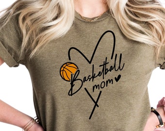 Basketball Mom Shirt, Mother's Day Gift Shirt, Basketball Mama Shirt, Gift to Mama Shirt, Basketball Lover Shirt, Basketball Team Tee, N35