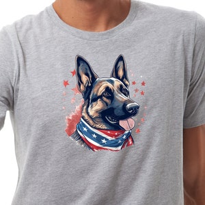 Dog America Flag Shirt, Cute Dog Shirt, Animal Lover Shirt, Patriotic Shirt, Unisex Crewneck Shirt, Cool American Flag Dog Shirt, N947