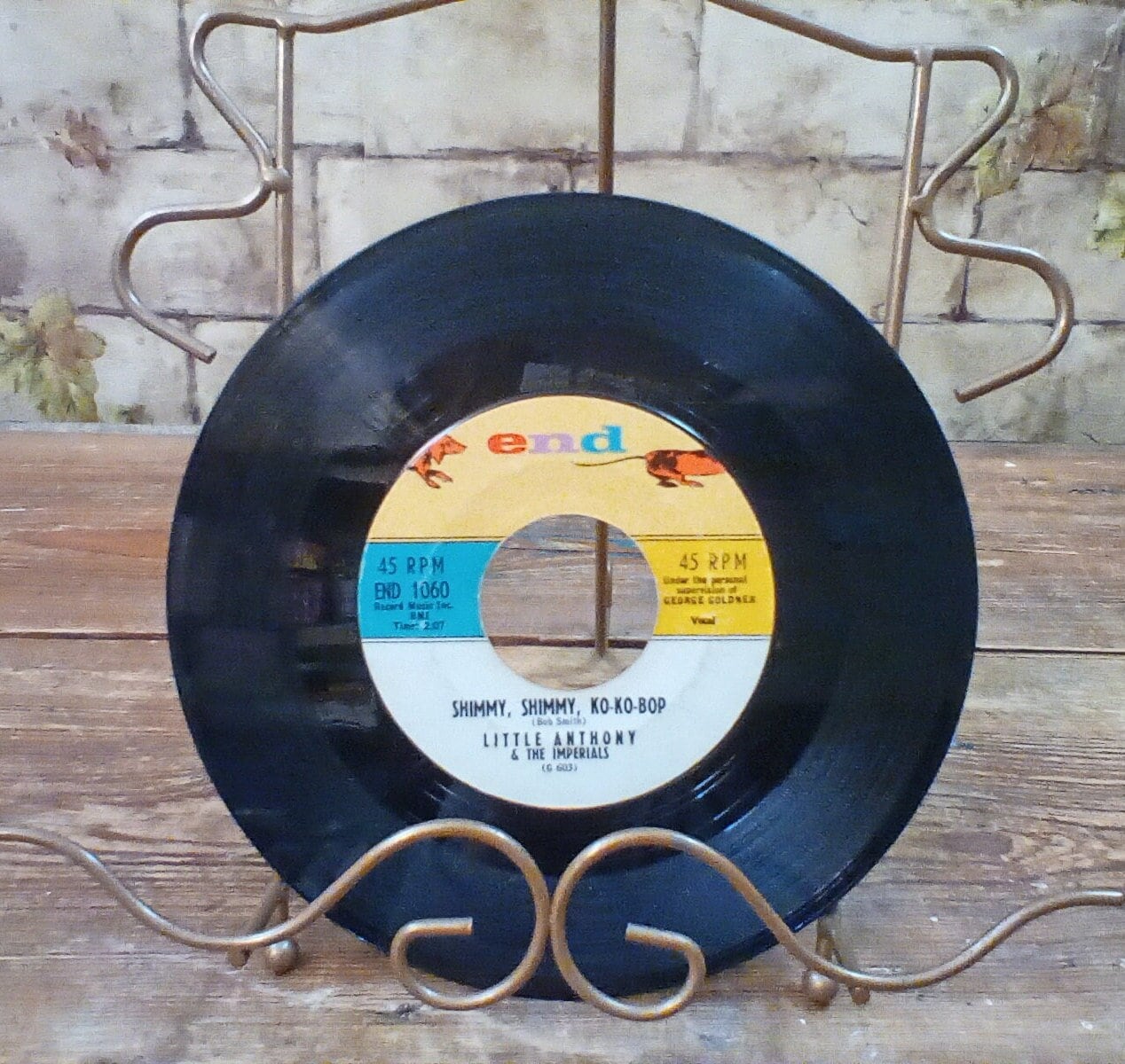 Little Anthony and the Imperials, 45 Record, Shimmy Shimmy Ko Ko Bop/I'm Still in Love with You #1060 End Records, Excellent Condition 1959