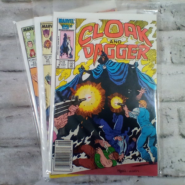 Marvel Comic Bundle of 3, Cloak and Dagger #8 and the West Coast Avengers #44 and #53