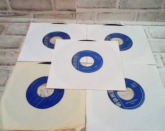 Chuck Berry 45 Bundle of 5, Chess Records, Let it Rock, Little Queenie, Beautiful Delilah, Johnny B Good, Rock and Roll Music Lot  50s & 60s