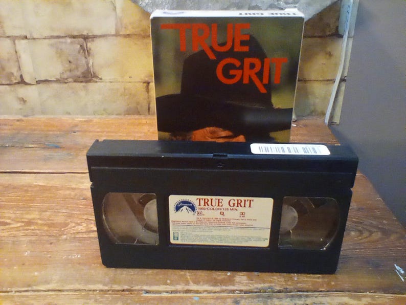 True Grit VHS Tape Starring John Wayne Originally 1969 Tape From 1992 ...