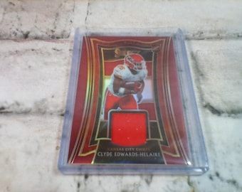 Clyde Edwards-Helaire 2020 Select Rookie Swatches Prizm Panini Select Football Card Raw Near Mint