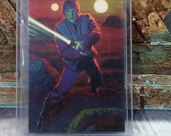 Vintage Star Wars Trading Card, Topps Shadows of the Empire, 1996 #73 Luke Skywalker, Near Mint