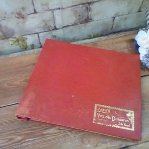 Vintage platenalbumboek vol met jack smith jaren 78, victor records 1925-1930