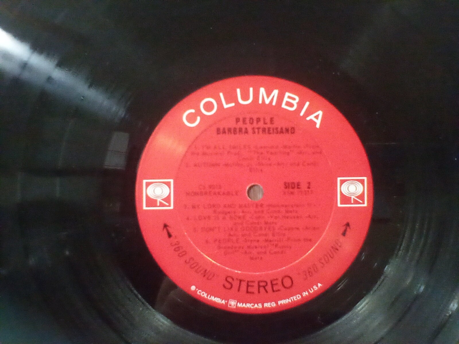 Vintage Album, Barbra Streisand People 1964 Columbia Records, CS9015 in