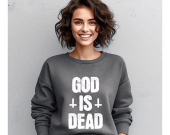 God is Dead Sweatshirt, Friedrich Nietzsche Sweatshirt, Philosophie Sweatshirt Death of God Theology Sweatshirt, Philosoph