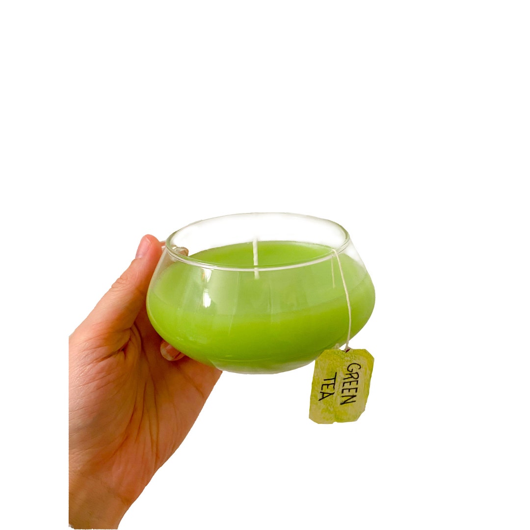 Green Tea Candle Drink Candle Breakfast Candle Gift Fake Drink Candle