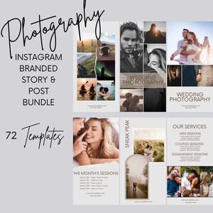 Insta Post Templates, IG Story Icons, Minimal Lifestyle, Minimalist Business Instagram Pack, Fotografie Preisliste Social Media Kit, IG02
