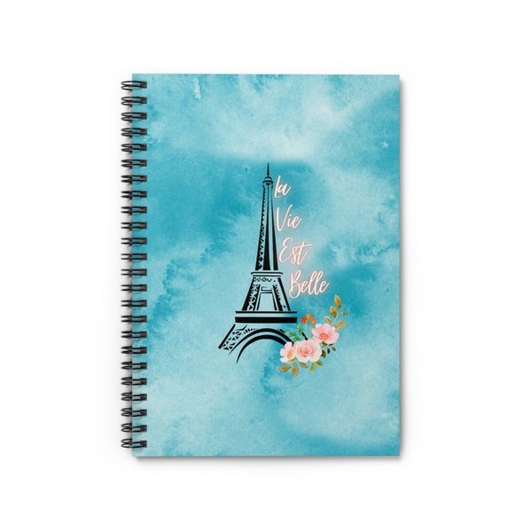 Paris, France: Spiral Notebook - Ruled Line