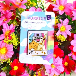 Rainbow | Pride Enamel Pin | LGBTQ+ Pins | Cute Cat Enamel Pins | Queer