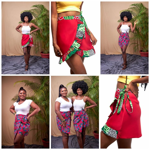 African Print Skirt Etsy