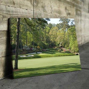 Augusta Hole Leinwand Wandkunst Wunderschöner Golfkurs Leinwand Wandkunst Augusta Golf Leinwand gerahmte Leinwand