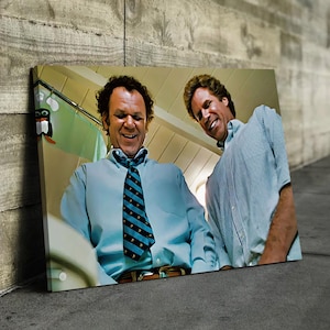 Lustiges Badezimmer Leinwanddruck | Step Stört Schwert Kampf Lustige Badezimmer Szene Poster - Lustiger Badezimmer Druck - Wand Kunst - Film Poster Leinwand