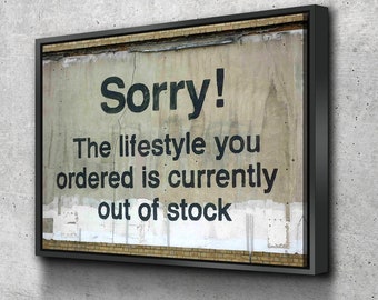 Banksy Prints | Banksy Canvas Art | Banksy Prints for Sale | Banksy Lifestyle Out of Stock Reproduction