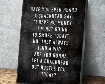 Motivation of a Crackhead Canvas Wall Art - Motivational Wall Art, Office Decor, For Entrepreneurs and Hustlers, Gift for him, CEO Life