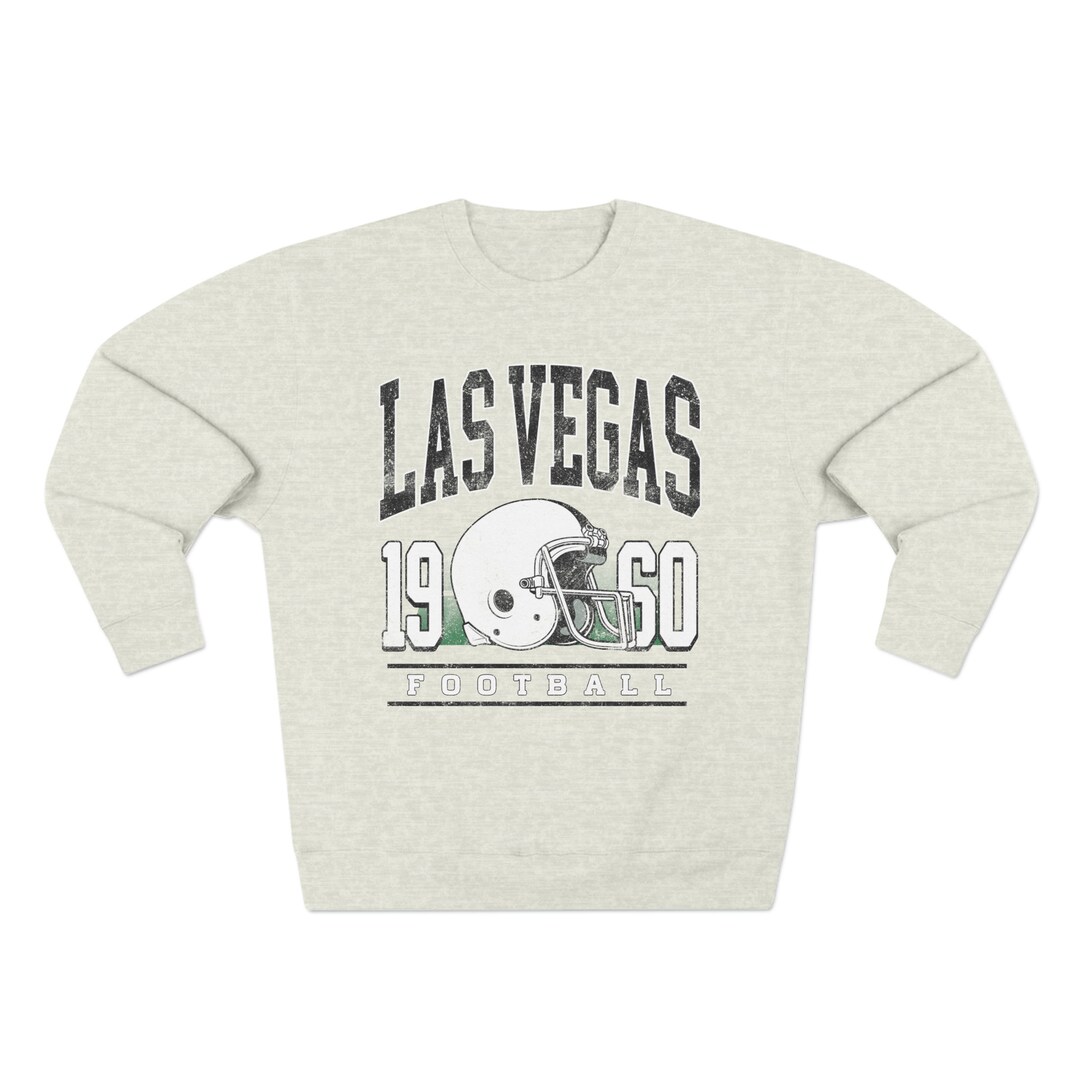 Las Vegas Football, Vintage Style Las Vegas Football Crewneck, Raiders ...