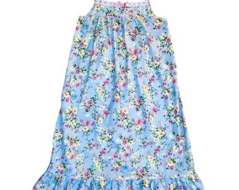 Summer nightgown soft floral print