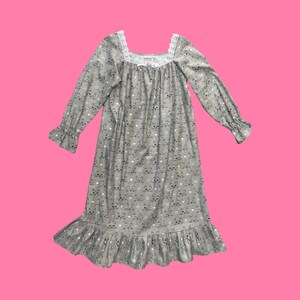 Cat Flannel Gown Etsy