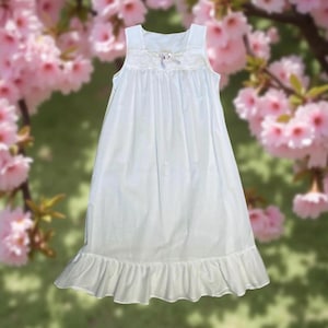Summer nightgown with beautiful lace trim.