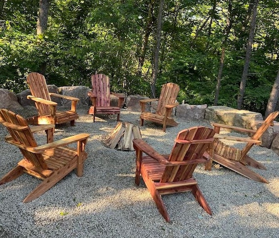 Cedar wood adirondack chairs outlet